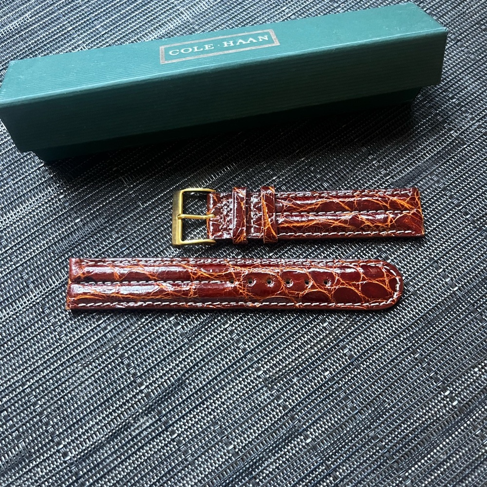 Cole Haan Brown Leather Watch Strap